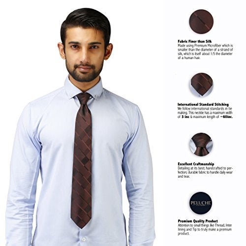 Peluche Geometrical Necktie For Men - Image 2