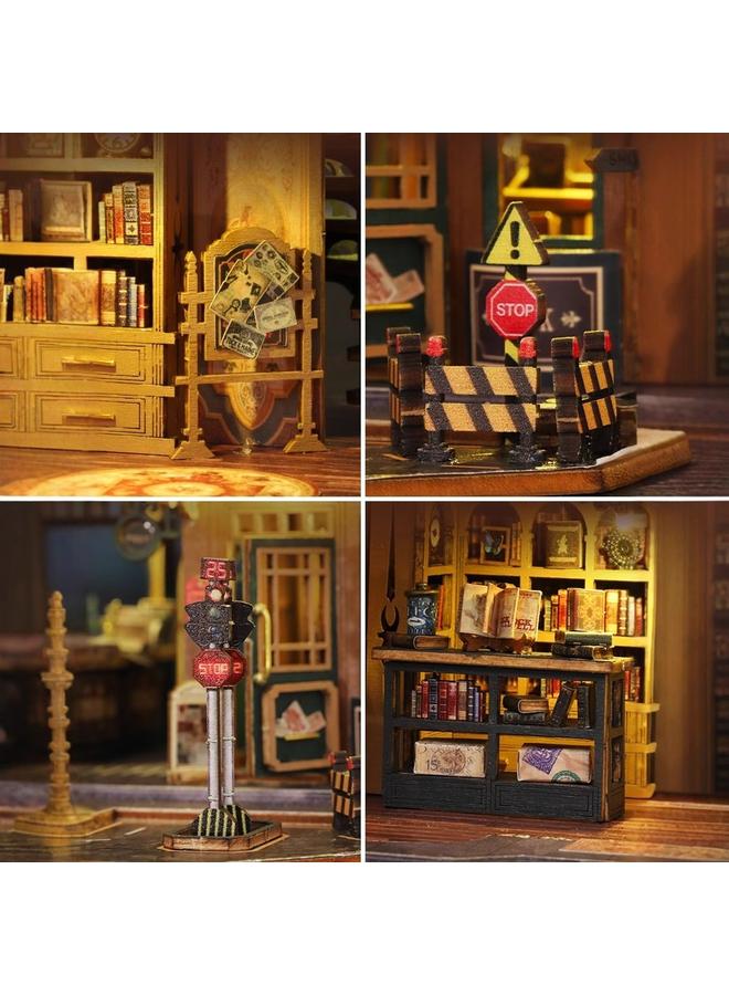 Bluejw Jiate Diy Cabin Twilight Book City Handmade Assembled Villa Model Ornaments Exquisite Gifts For Men And Women - Image 5