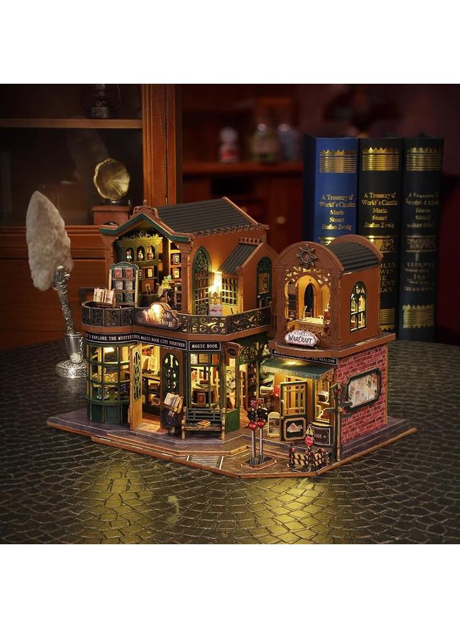 Bluejw Jiate Diy Cabin Twilight Book City Handmade Assembled Villa Model Ornaments Exquisite Gifts For Men And Women - Image 4