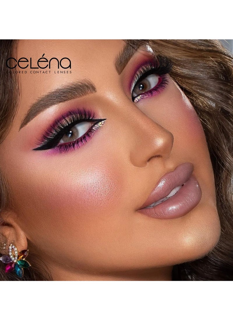 Celena Celena Colored Contact Lenses, Daily Disposable, Cosmetic-Smokey Grey  - Image 2