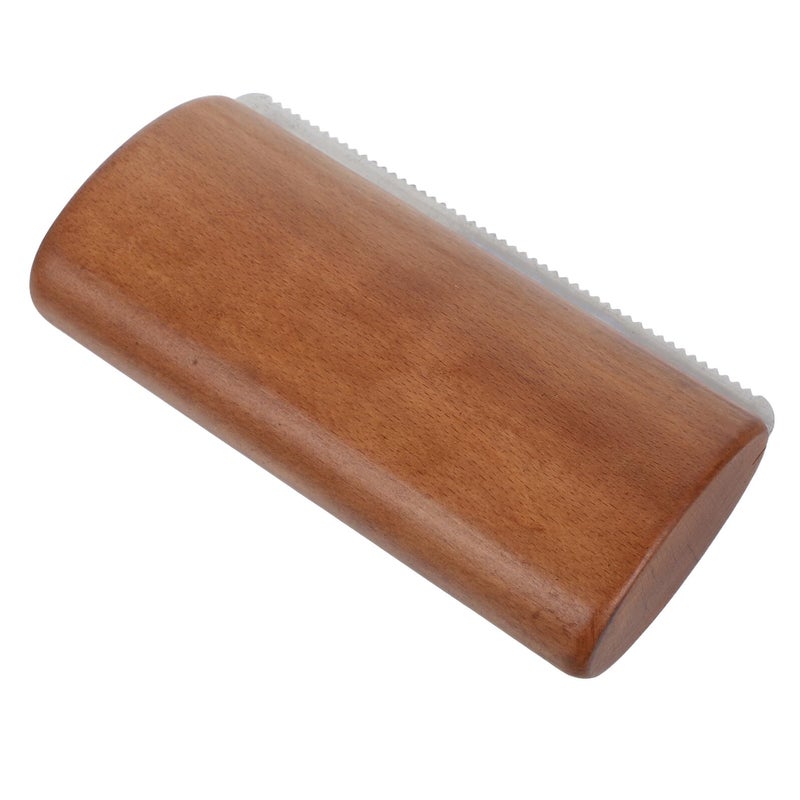 Medium Wooden Horse Grooming Tool Serrated Edge Deshedding Brush For Stable Cleaning - Image 2