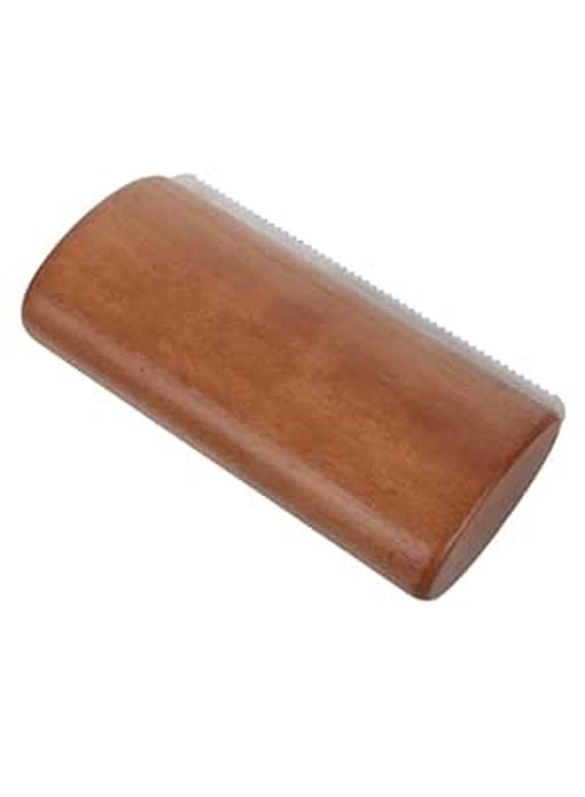 Medium Wooden Horse Grooming Tool Serrated Edge Deshedding Brush For Stable Cleaning - Image 1