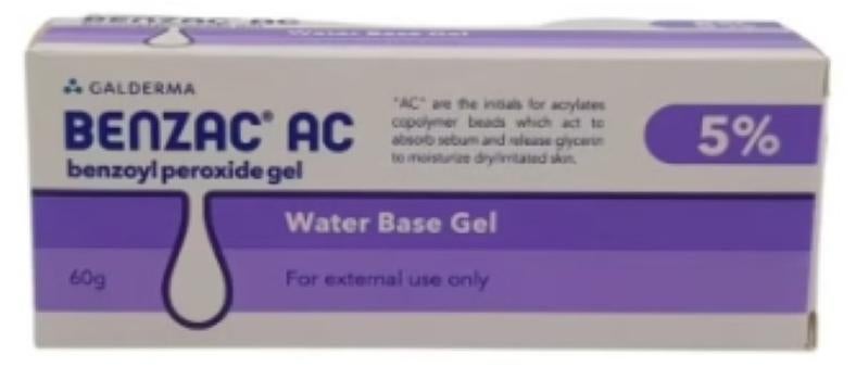 GALDERMA جل بنزاك AC 5% بيروكسيد البنزيل 60 جرام - Image 3