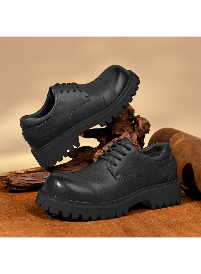 سيبتولفز 【trendy Little Martin】 أحذية مارتن للرجال عمرها 25 عامًا الطراز البريطاني مقدمة مستديرة مريحة متعددة الاستخدامات أحذية كاحل للرجال ذات نعل سميك - Image 3