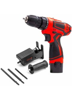 Shoppingekart Mini Screwdriver Lithium Battery Cordless Screwdriver Power Tools Electric Drill With Jig saw wood cutter Reciprocating Saw Adapter Type cordless drill 12V  - Image 1