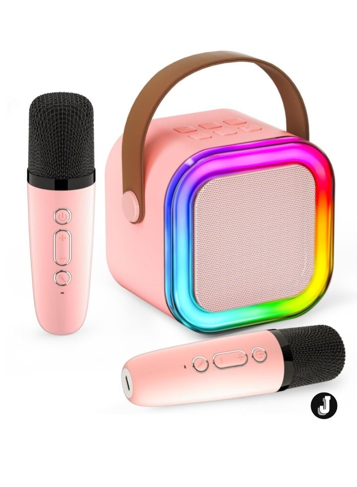 JAJEEK "Mini Karaoke Machine with Bluetooth Speaker – Dual Wireless Microphones for Karaoke Fun" - Image 1