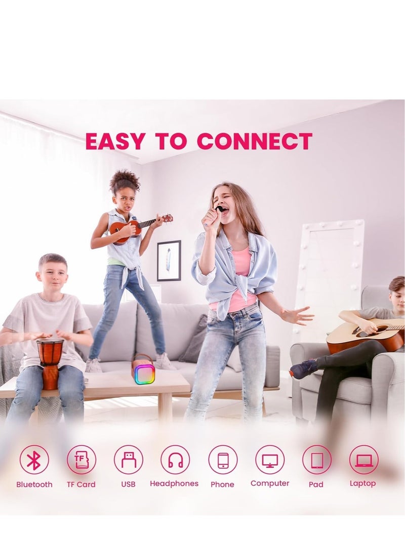 JAJEEK "Mini Karaoke Machine with Bluetooth Speaker – Dual Wireless Microphones for Karaoke Fun" - Image 5