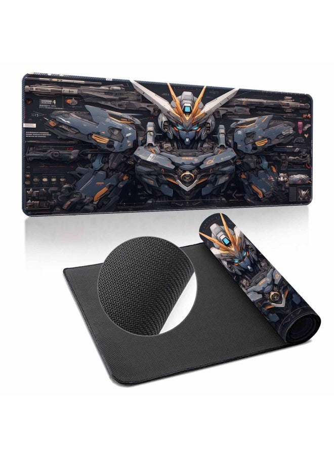 Generic - Gundam Mouse Pad Oversized Machine Warfare Boys Science And Technology Sense Computer Keyboard Pad Learning Games Dormitory Non-Slip Table Pad-Color:300*600*3mm-Pattern:Up To ① Paragraph 5 - Image 1