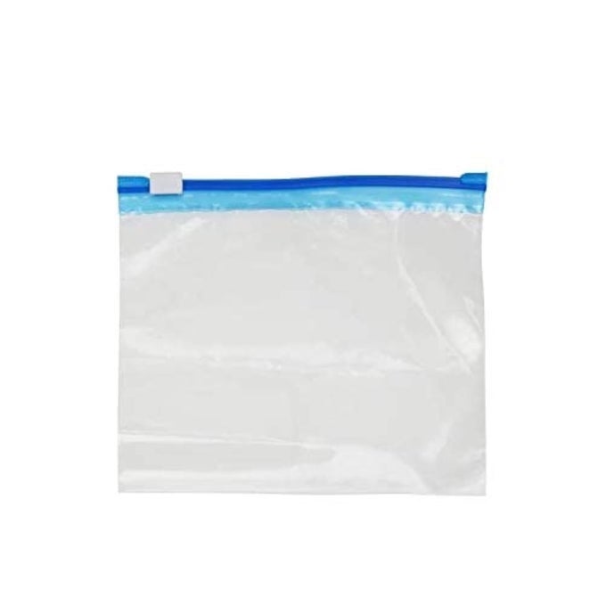 MULTIPURPOSE REUSABLE PLASTIC SLIDER ZIPPER TRANSPARENT BAG FOR FREEZER AND OFFICE STORAGE USE,SIZE 12" X 16" XL (30 BAGS, 1.5 L)