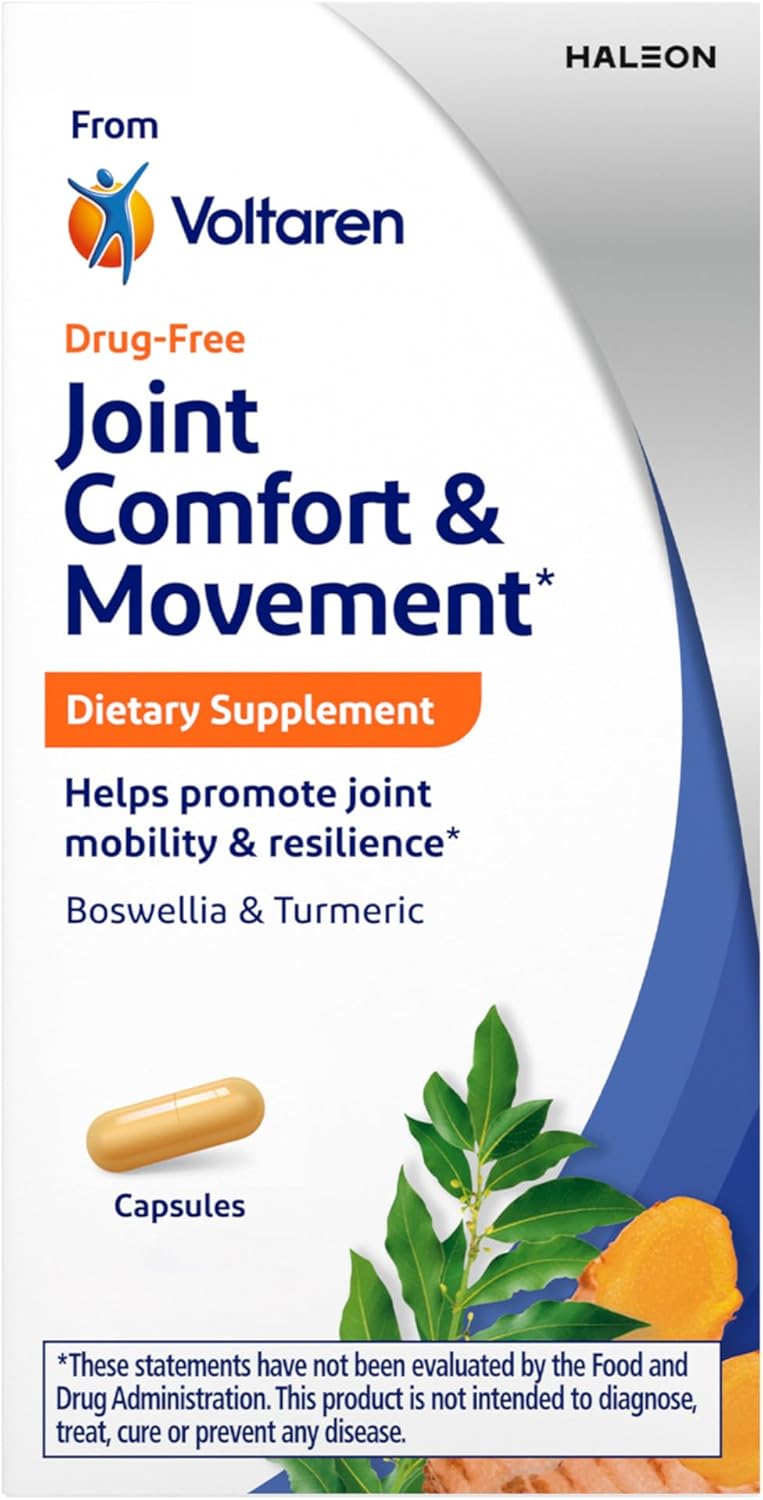 VOLTAREN مكمل غذائي فولتارين لراحة المفاصل والحركة مع البوسويلية والكركم لدعم المفاصل والحركة والمرونة 30 كبسولة - Image 1