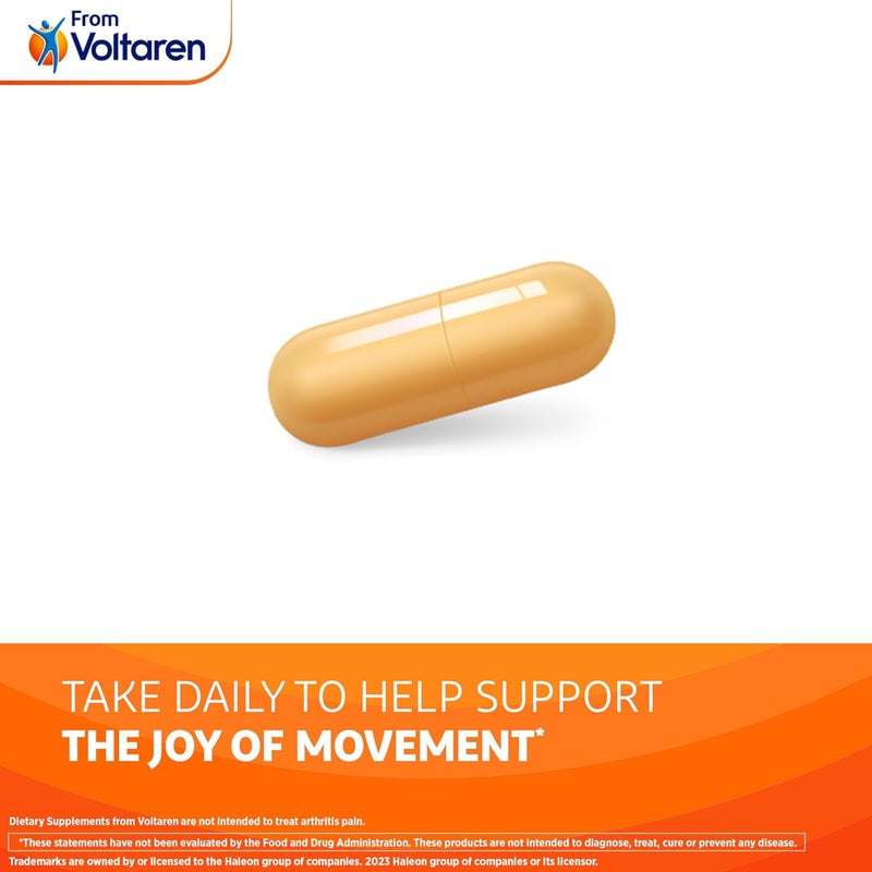 VOLTAREN مكمل غذائي فولتارين لراحة المفاصل والحركة مع البوسويلية والكركم لدعم المفاصل والحركة والمرونة 30 كبسولة - Image 5