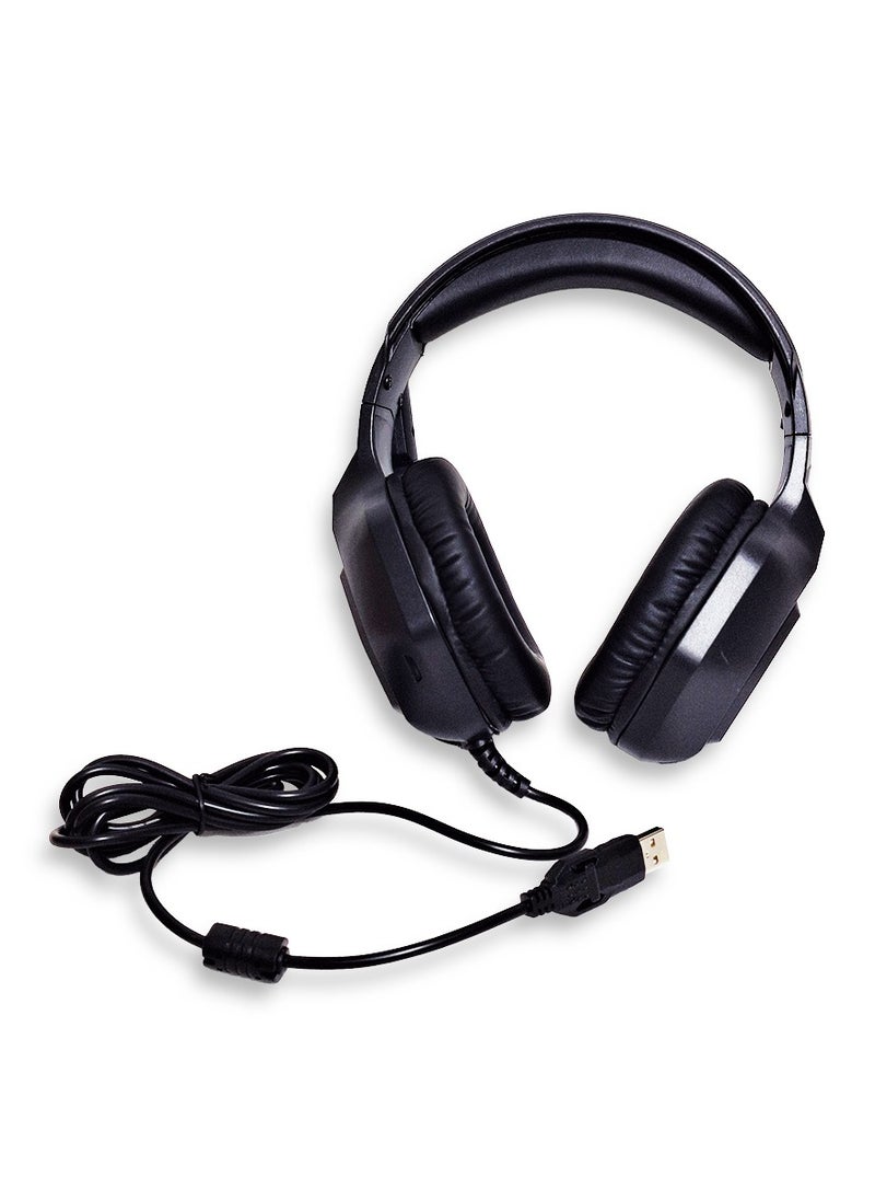 Generic - Stereo Gaming Headset G500 with Microphone for Mac Nintendo Switch PS4, PC, Xbox One Controller, Noise Cancelling Over Ear Professional Gaming Headphones with Mic, Volume Control ,LED Light, Bass Surr - Image 1