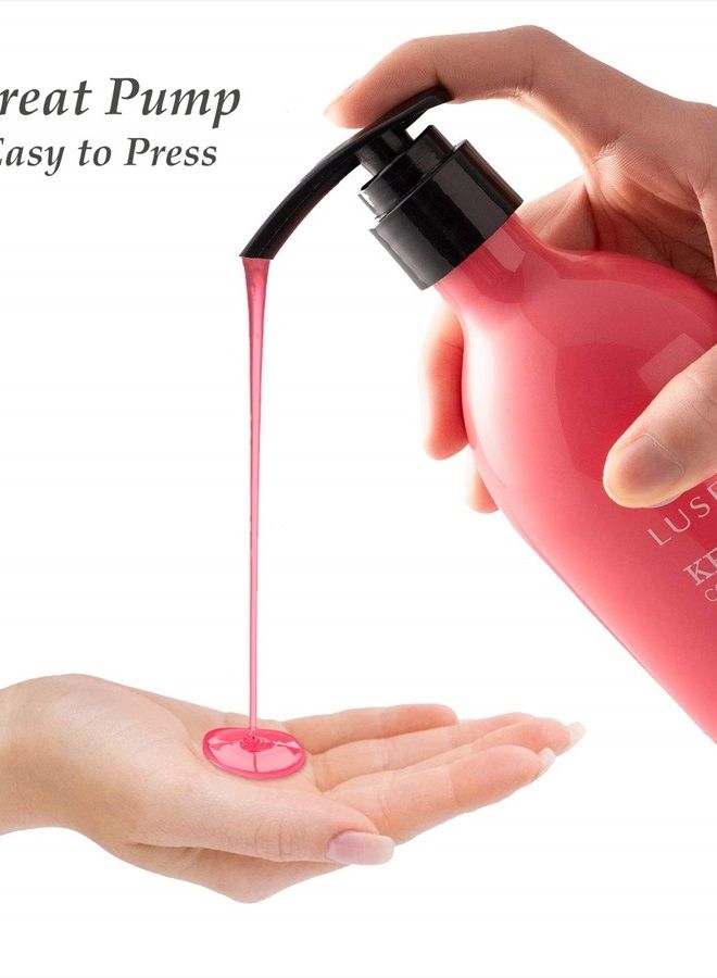 L LUSETA Luseta Keratin Shampoo for Dry Damaged Hair, Smoothing & Nourishing for Color Treated Hair 16.9 Oz - Image 4