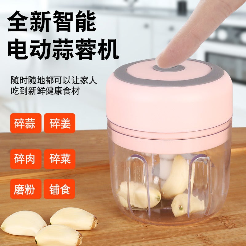 New Mini Wireless Electric Garlic Mixer Garlic Press Garlic Mixer Garlic Mixer Household Garlic Mixer Auxiliary Food Machine - Image 3