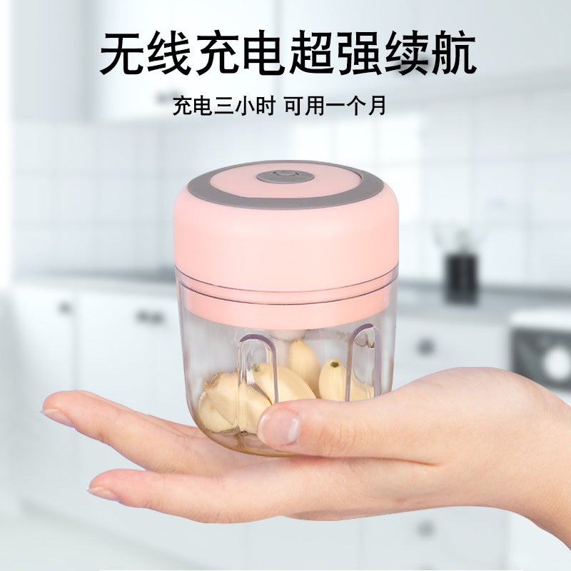 New Mini Wireless Electric Garlic Mixer Garlic Press Garlic Mixer Garlic Mixer Household Garlic Mixer Auxiliary Food Machine - Image 5