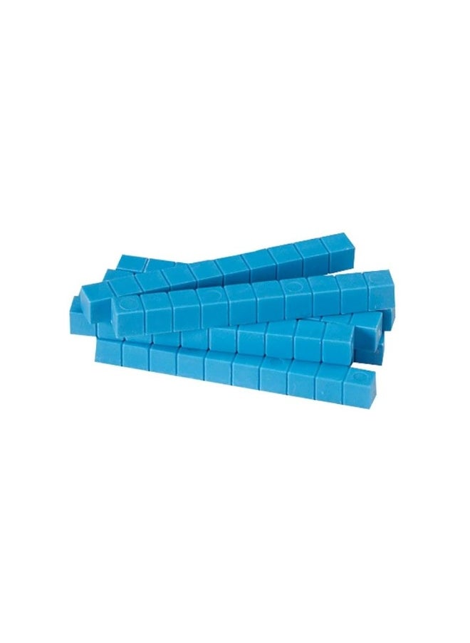 hand2mind - hand2mind Blue Plastic Base Ten Blocks Rods Set, Place Value Blocks, Counting Cubes for Kids Math, Base Ten Blocks Classroom Set, Math Blocks Kindergarten, Base 10 Math Manipulatives (Set of 50) - Image 1