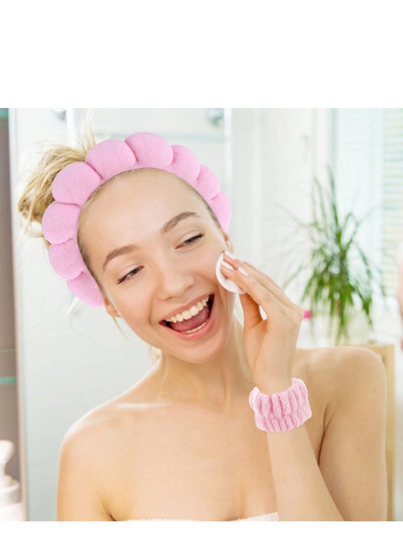 Shein Women’s Sponge Hair Band – Puffy Headband for Skincare & Hair Styling (Color May Vary) - Image 3