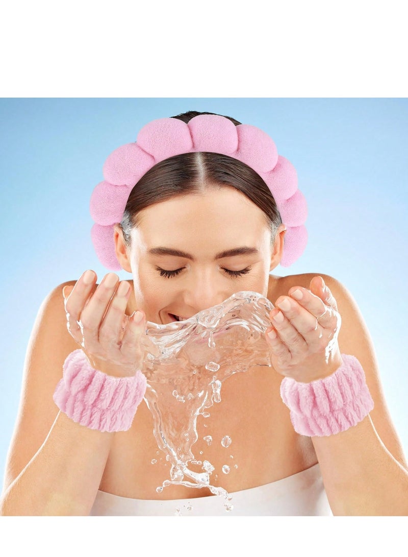 Shein Women’s Sponge Hair Band – Puffy Headband for Skincare & Hair Styling (Color May Vary) - Image 2