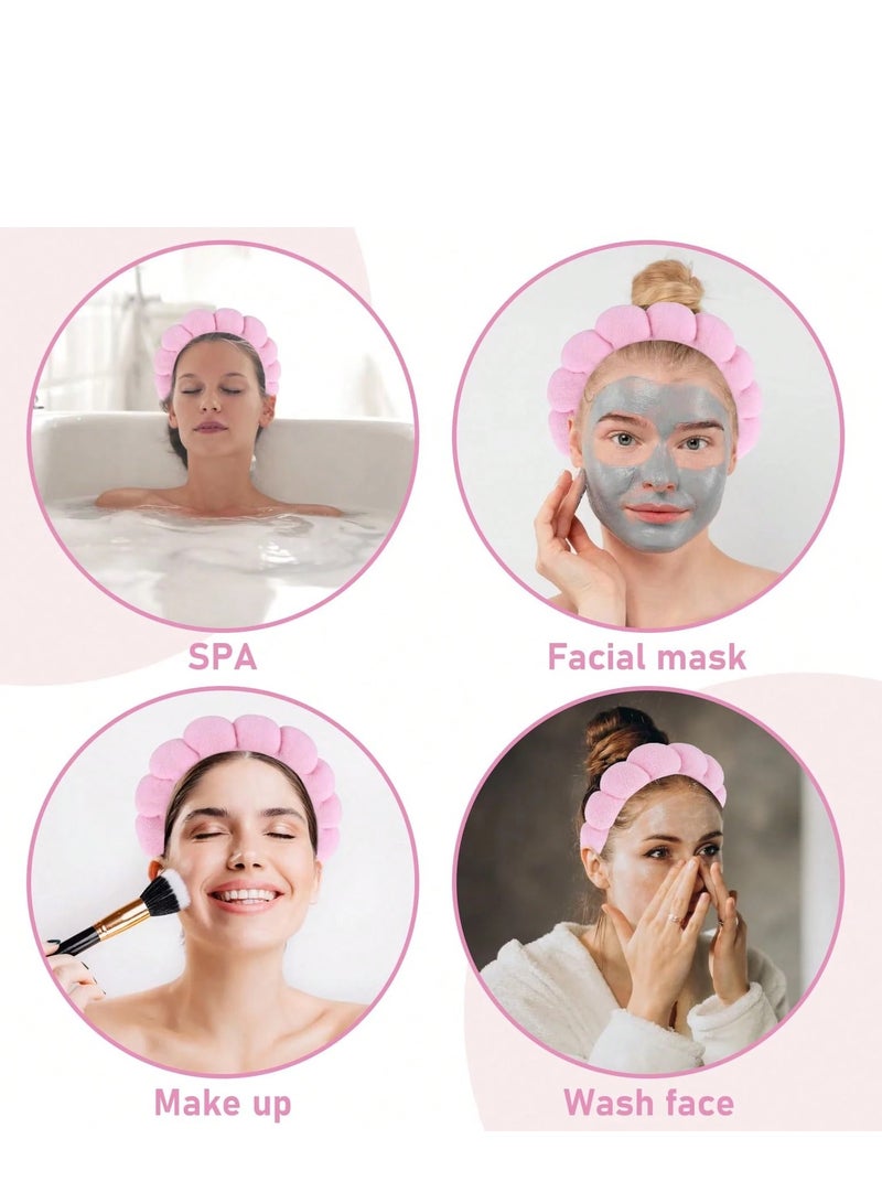 Shein Women’s Sponge Hair Band – Puffy Headband for Skincare & Hair Styling (Color May Vary) - Image 4