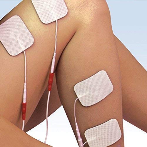 NARAYANI TRADERS Premium Self Adhesive Electrode Pads (White) – Reusable Replacement Pads for TENS, IFT, EMS & Pulse Massager Machines – Professional Physiotherapy Equipment with Universal 2mm Pin Connector (Pack of 1) - Image 3