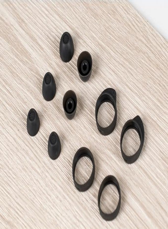 Wiki VALLEY Ear Tips for Samsung Galaxy Buds FE Earbud Accessories, Replacement Silicone Ear Tips and Wings, 3 Pairs, Black - Image 5