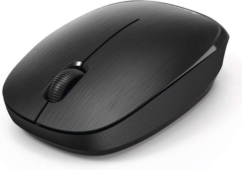 Hama هاما ماوس لاسلكي 2.4GHz, ماوس بصري بثلاثة أزرار مع مستقبل USB نانو, 1000 DPI, مدى 10m, خفيف الوزن ومحمول للابتوب/الكمبيوتر, ويندوز, أسود - Image 1