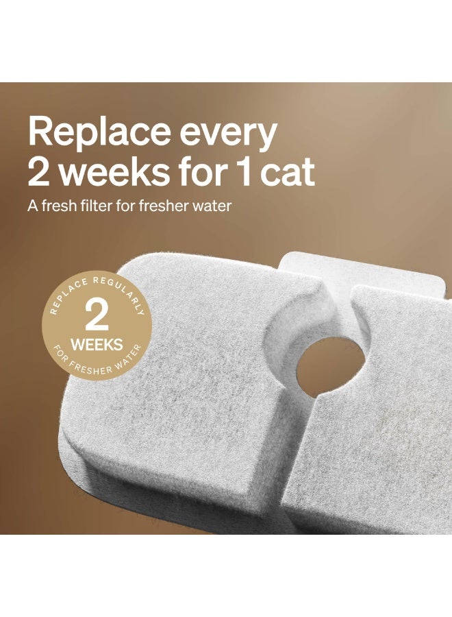 8 filter packs suitable for Cat Dockstream PLWF005 water window replacement, a set of 4-month very quiet pet water window replacement filters - Image 4
