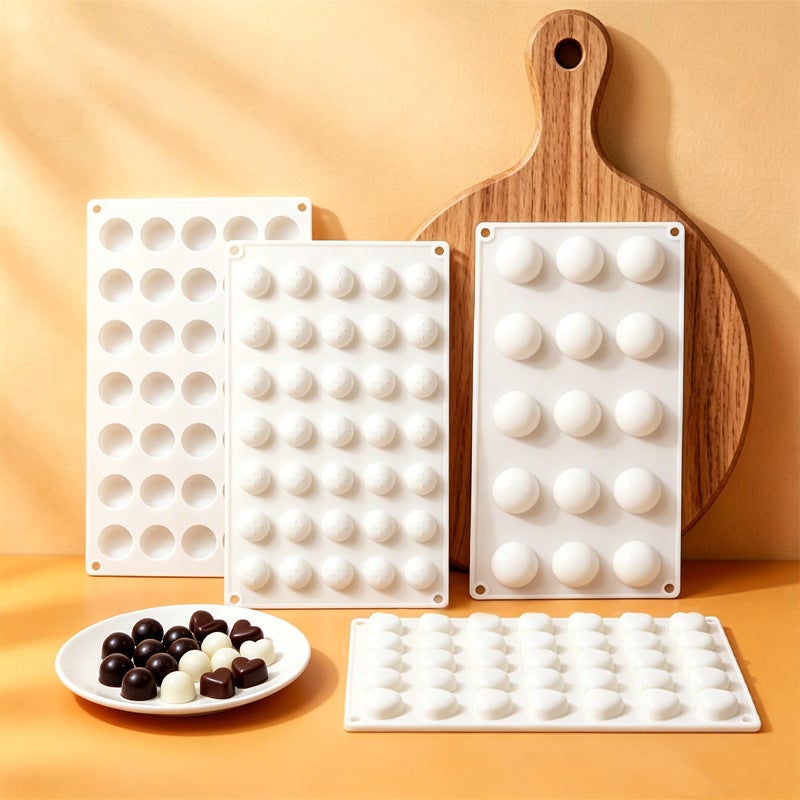 35-Cavity Flowing Filling Silicone Mold for Mooncakes, Bread, Chocolate & Hawthorn Balls - Image 5
