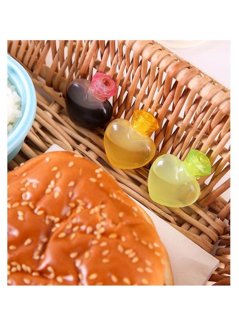 SYOSI - SYOSI 8 Pieces Mini Condiment Bottles for Lunch Box, Mini Ketchup Bottle for Kids Lunches, Cute Colorful Plastic Squeeze Sauces Containers for Boy Girl School Bento Box Accessories - Image 1