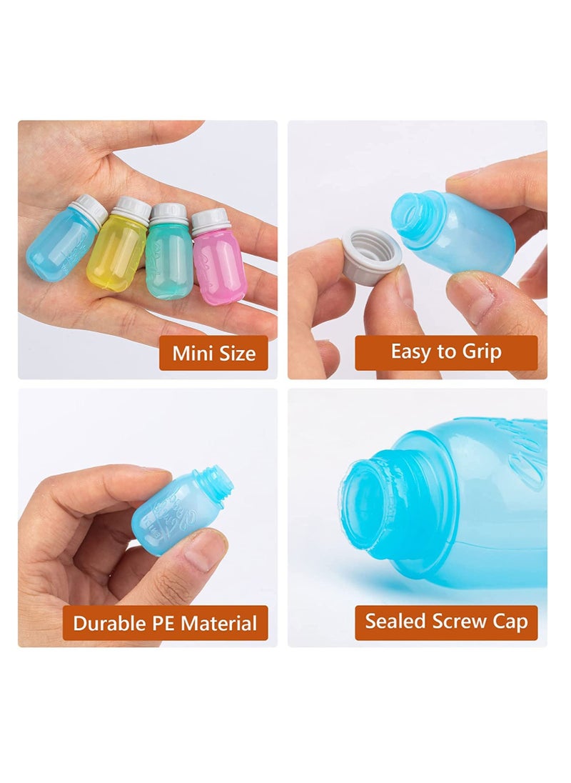 SYOSI - SYOSI 8 Pieces Mini Condiment Bottles for Lunch Box, Mini Ketchup Bottle for Kids Lunches, Cute Colorful Plastic Squeeze Sauces Containers for Boy Girl School Bento Box Accessories - Image 1