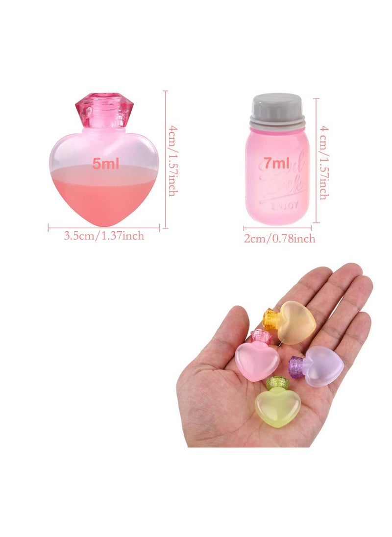 SYOSI - SYOSI 8 Pieces Mini Condiment Bottles for Lunch Box, Mini Ketchup Bottle for Kids Lunches, Cute Colorful Plastic Squeeze Sauces Containers for Boy Girl School Bento Box Accessories - Image 1