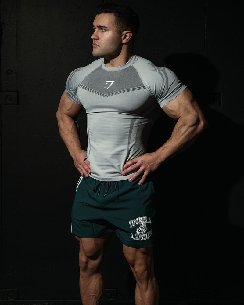 جيمشارك تي شيرت رياضي ضيق للرجال من GYMSHARK، سريع الجفاف، قصة ضيقة، مثالي للرياضة واللياقة البدنية - Image 5