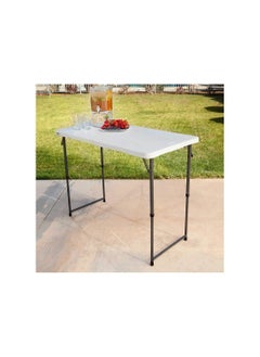 Phone Planet Lifetime 4428 Height Adjustable Craft Camping and Utility Folding Table, 4 ft, 4'/48 x 24, White Granite  - Image 4
