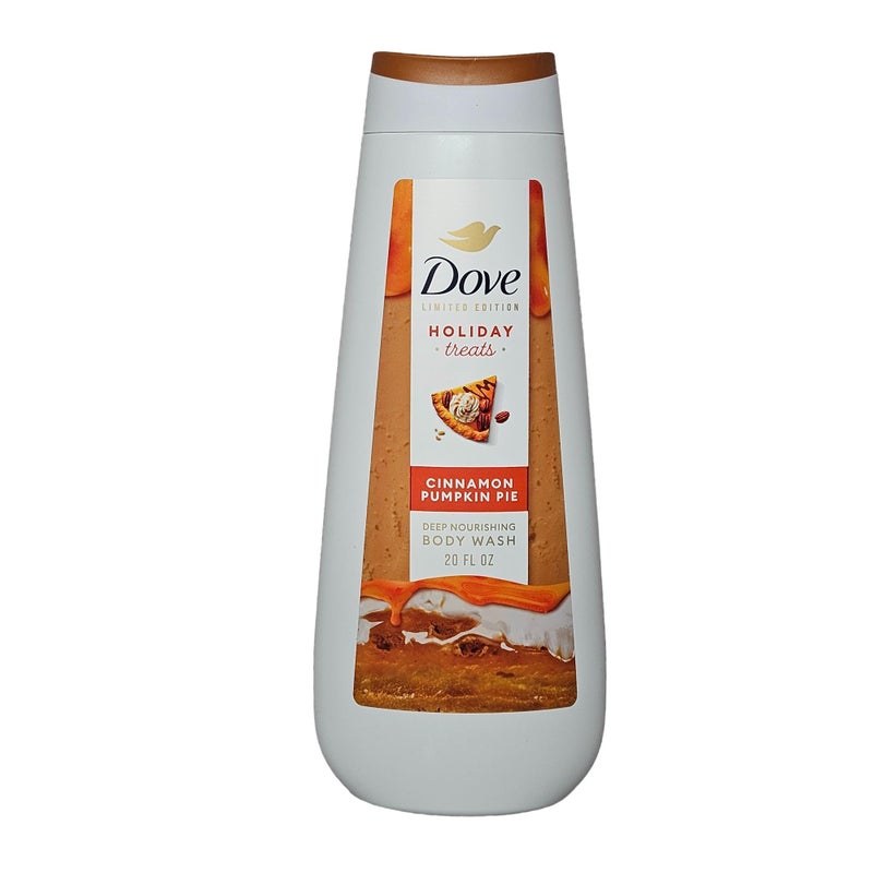 Dove Limited Edition Holiday Treats Body Wash Cinnamon Pumpkin Pie for Deep Nourishment 20 oz - Image 1