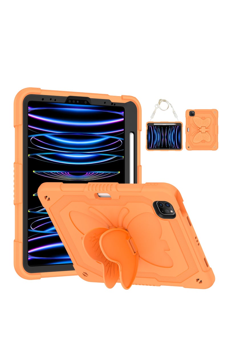 Compatible with Pro11-Air4-Air5 Protective Case with erfly Wing Stand, 3D Heavy Duty Rugged Shockproof Full Body Protection Tablet Case (Suitable for Kids) - Image 1