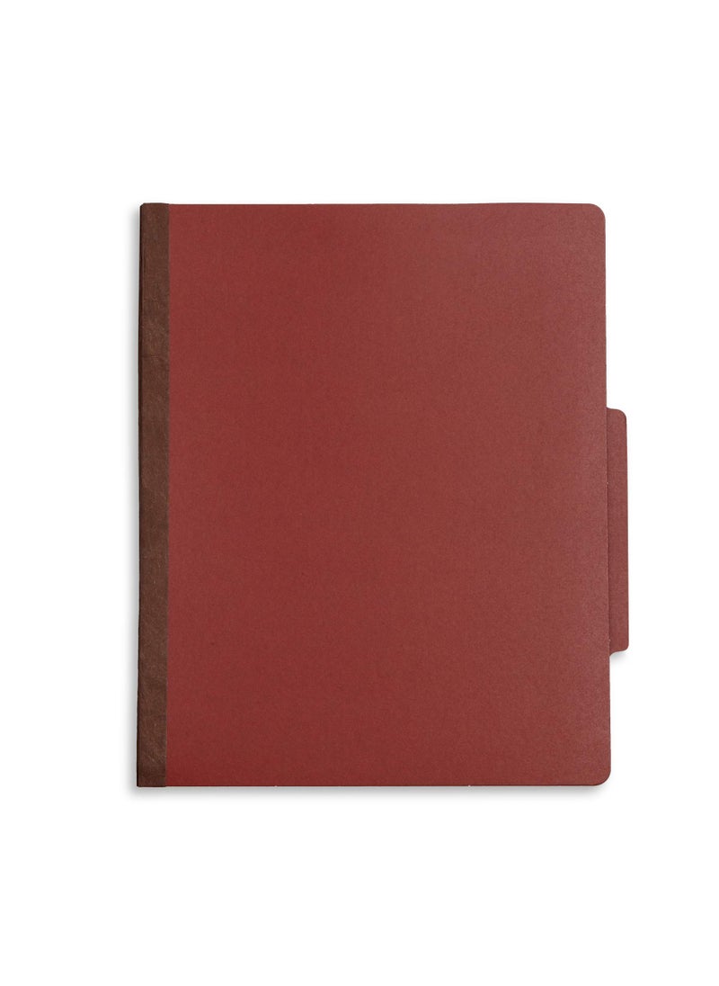 Blue Summit Supplies Blue Summit Supplies 10 Red Classification Folders, 3 Dividers, Letter Size with 2 Inch Tyvek Expansions, 8 Section Brick Red Classification Folder, 10 Pack  - Image 4