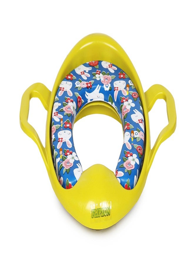 FLIPZON Premium Baby Cushioned Potty Seat, Toilet Seat with Handle for kids (Banana Yellow) - Image 3