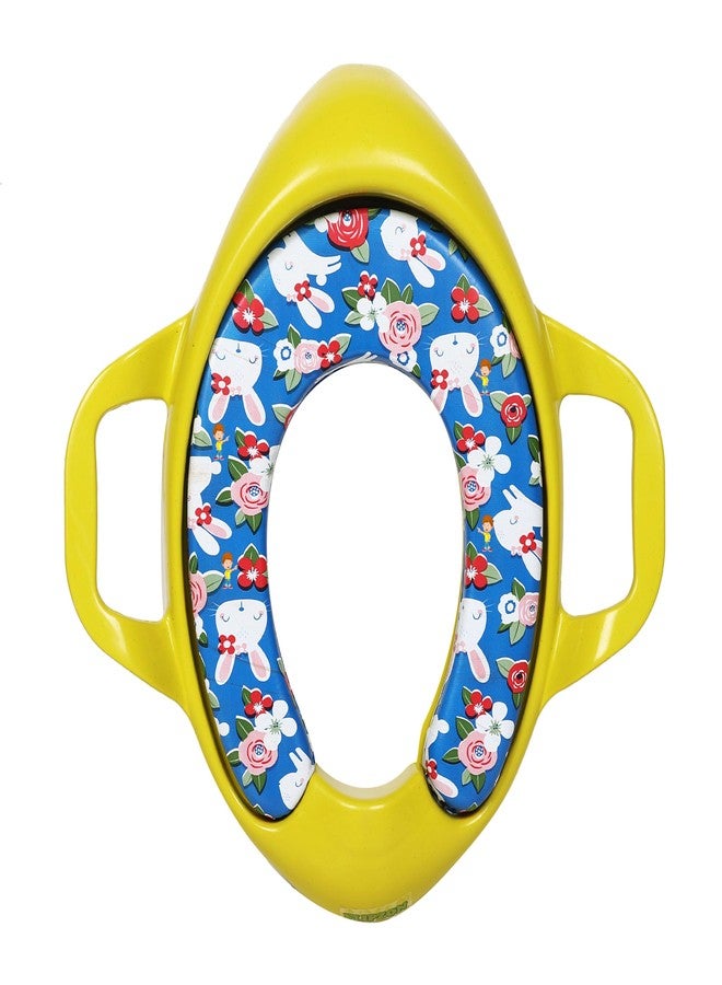 FLIPZON Premium Baby Cushioned Potty Seat, Toilet Seat with Handle for kids (Banana Yellow) - Image 2