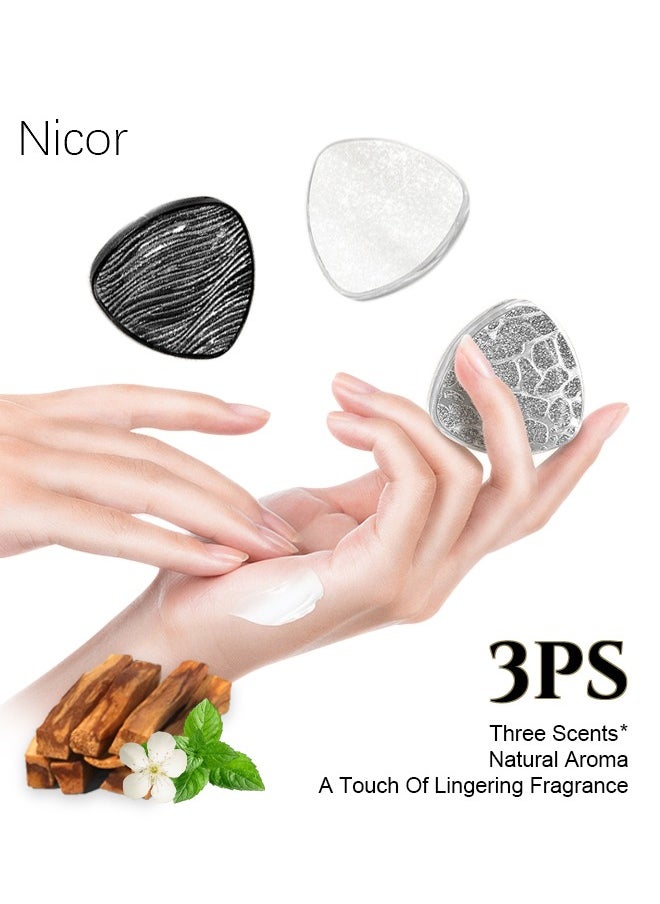 Nicor Nicor- Unisex Women's Men's 3pcs Different Solid Perfume With Long-lasting and Light Fragrance Flowery Ebony Tone  - Image 1