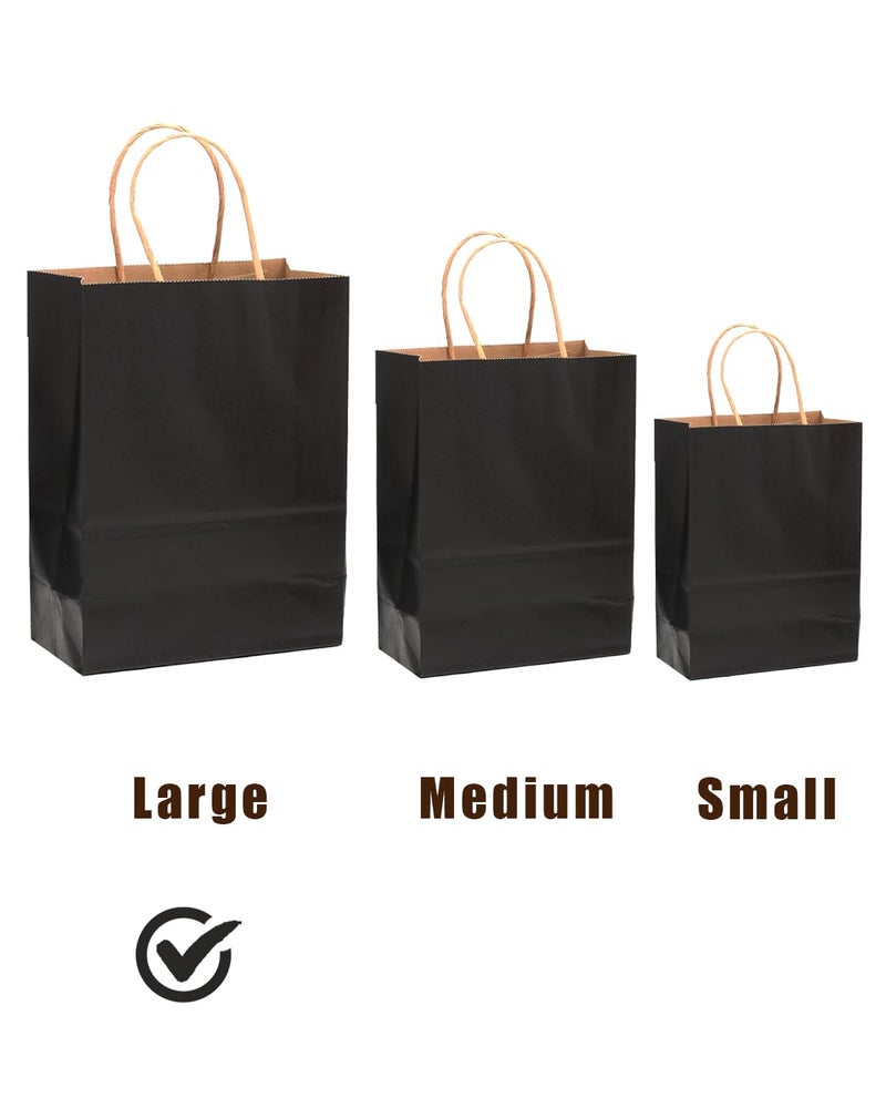 qiqee Large Paper Gift Bags With Handles 16 Solid Colors Party Favor Bags for presents 13"x10.3"x4.6"ï¼ˆ16-Packsï¼‰ - Image 5