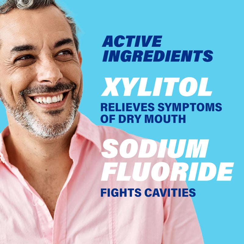 ACT Dry Mouth Anticavity Zero Alcohol Fluoride Mouthwash 18 fl. oz. Soothing Mint - Image 5