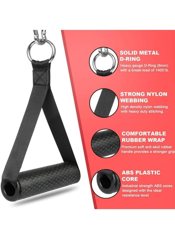 CMGTYYD Exercise Handle, Heavy Duty Cable Machine Attachment with Solid ABS Core Grips, Compatible with Resistance Bands and Weight Lifting Equipment for Fitness Training and Home Gym - Image 2
