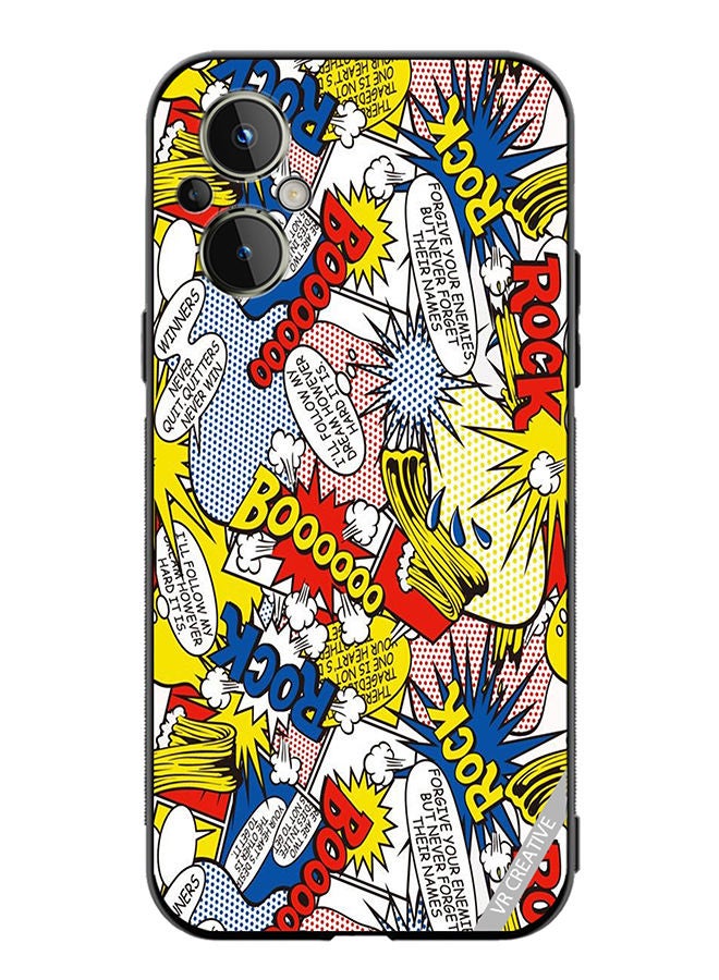 VR CREATIVE Protective Case Cover For OnePlus Nord N20 5G Pop Art Design Multicolour - Image 1