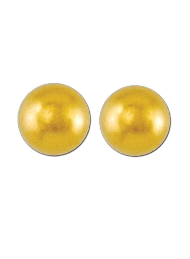 آير جير قرط مطلي بالذهب على شكل كرة مقاس 4 مم - Image 3