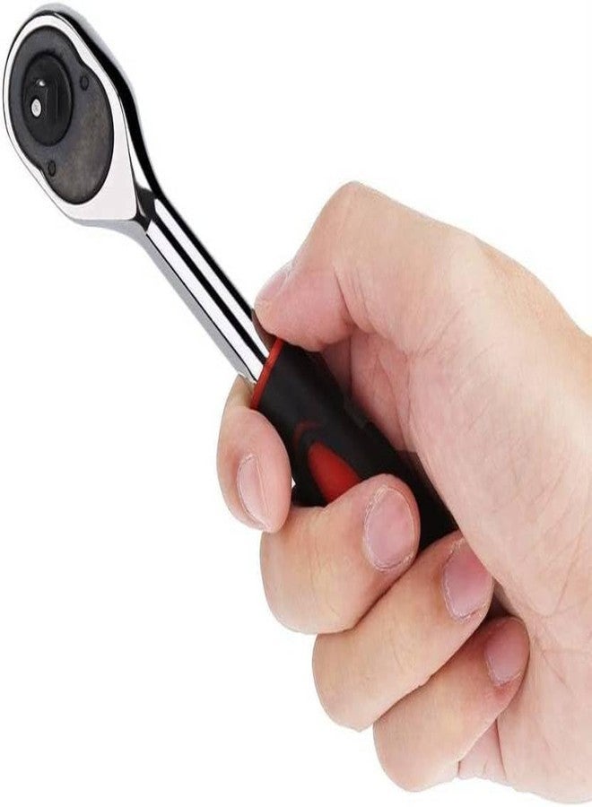 EPITECH MART Fixed Square 1/4 Inches Anti-slip Hand-grip Head Drive Ratchet Wrench Repair Tools - Image 3