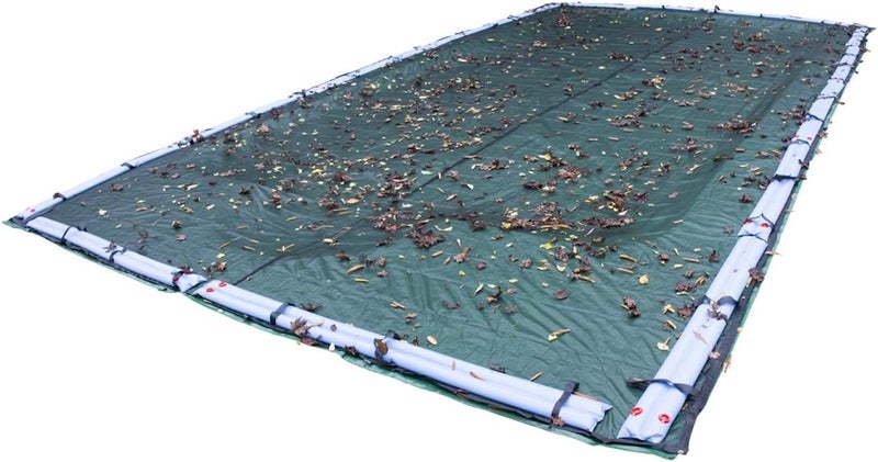 Robelle 20 x 45 ft Extra Heavy Duty Leaf Net Winter Pool Cover for Inground Pools, 4 ft Overlap (24 x 49 ft Cover Size), Extra Heavy Duty Net, 4-Year Warranty, Style: 252045R
