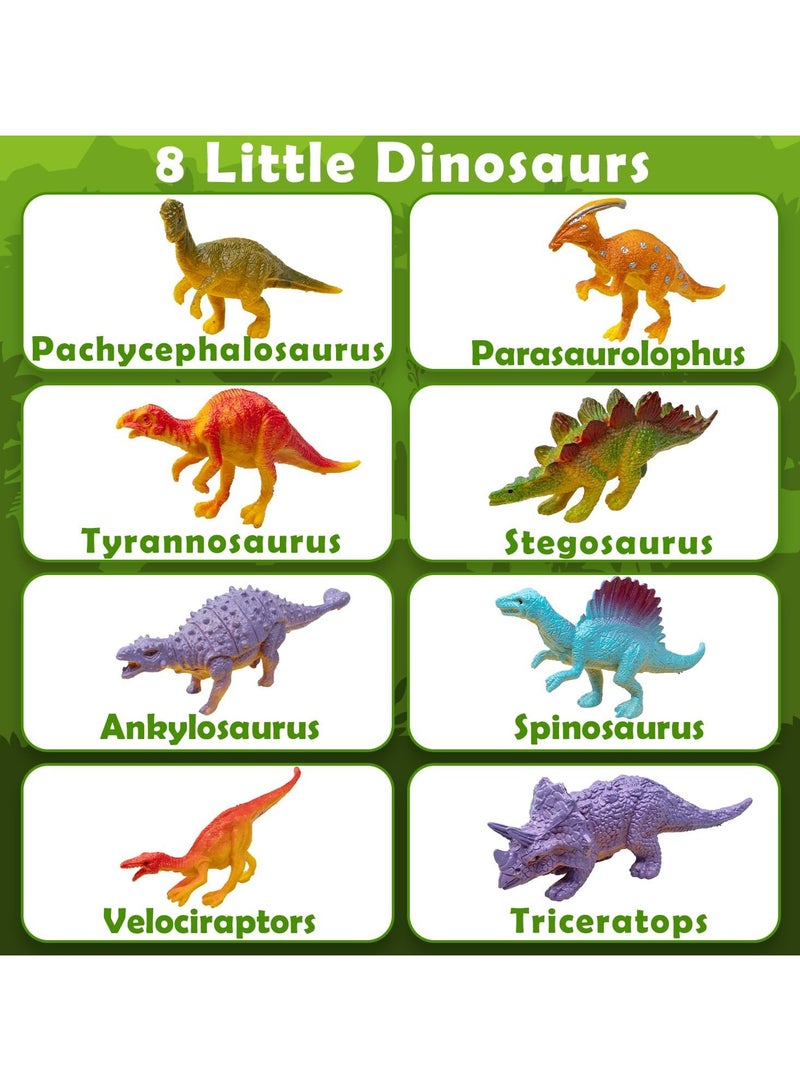 ARNOTEC Dinosaur transport truck toy set | with 15 dinosaur models + cart + fence | dinosaur car toys for boys and girls over 3 years old | No batteries required, can be pushed, portable and stored, the best choice for holiday birthday gifts  - Image 4