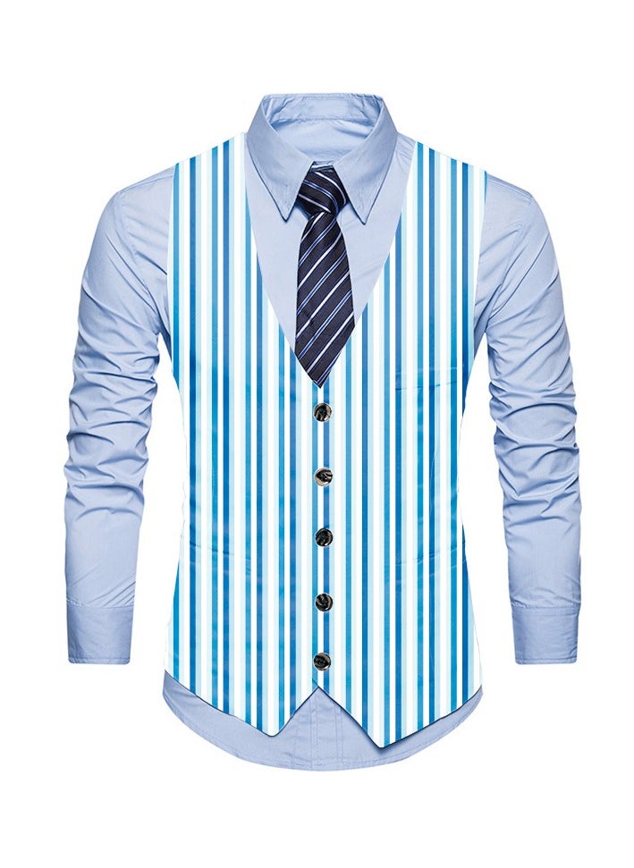 KUYING New Fashionable Personalized Printed Men's Suit Vest  - Image 1