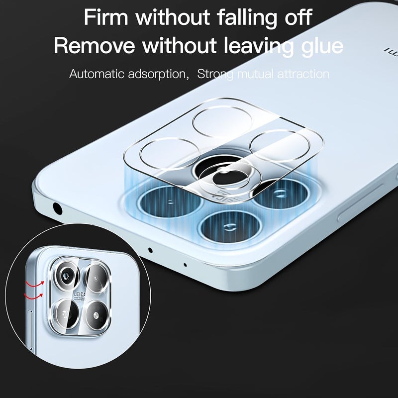 Set Of 4 Tempered Glass Screen Protector For Xiaomi 17 Supports Fingerprint Unlocking High Definition Anti Fall Protection - Image 4