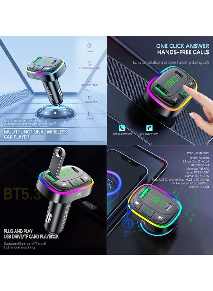 Earldom ET-M104 Car Bluetooth MP3 Player - Image 4